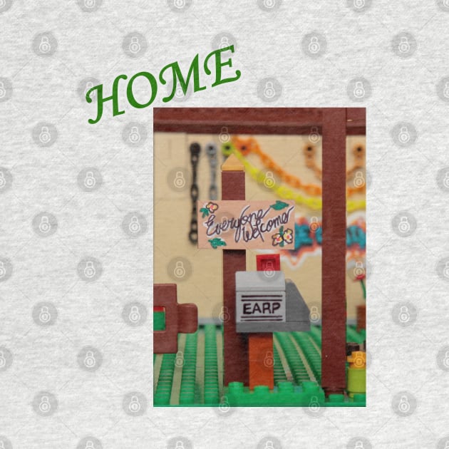 Lego Mailbox - Home "Everyone Welcome" by Pingubest